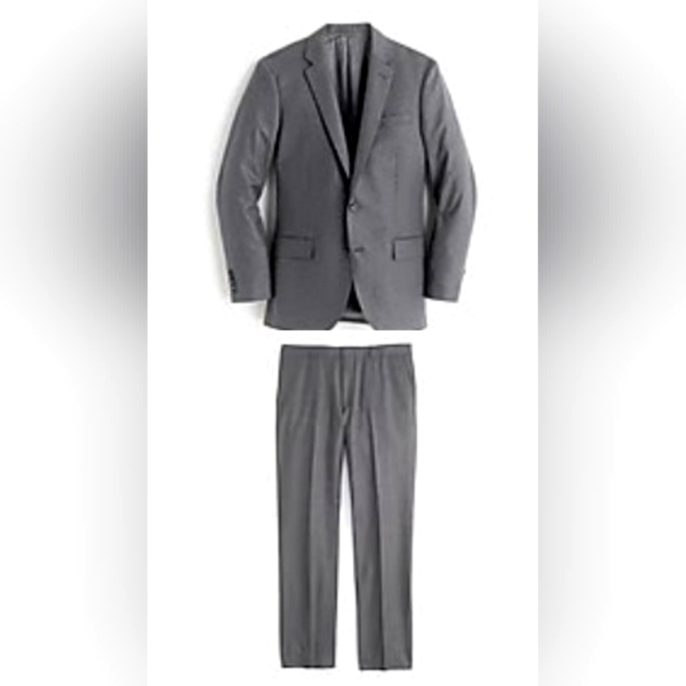 J. Crew Ludlow Suit In Heathered Italian Wool Flannel